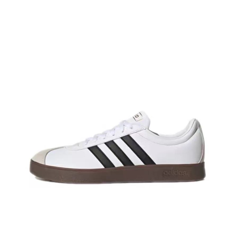 Adidas Neo VL Court 2.0 Silver Sea Anti Slip Wear Resistant Low Top Skateboard Shoes Unisex Silver