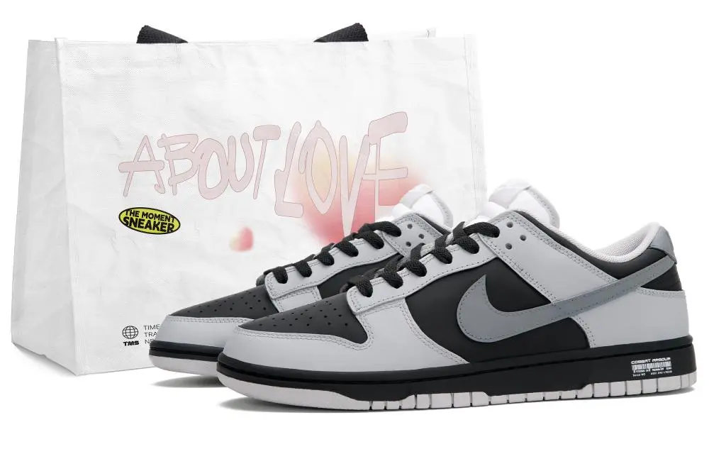 Nike Dunk Gray Kangaroo Low top Skateboard Shoes Unisex Light Gray