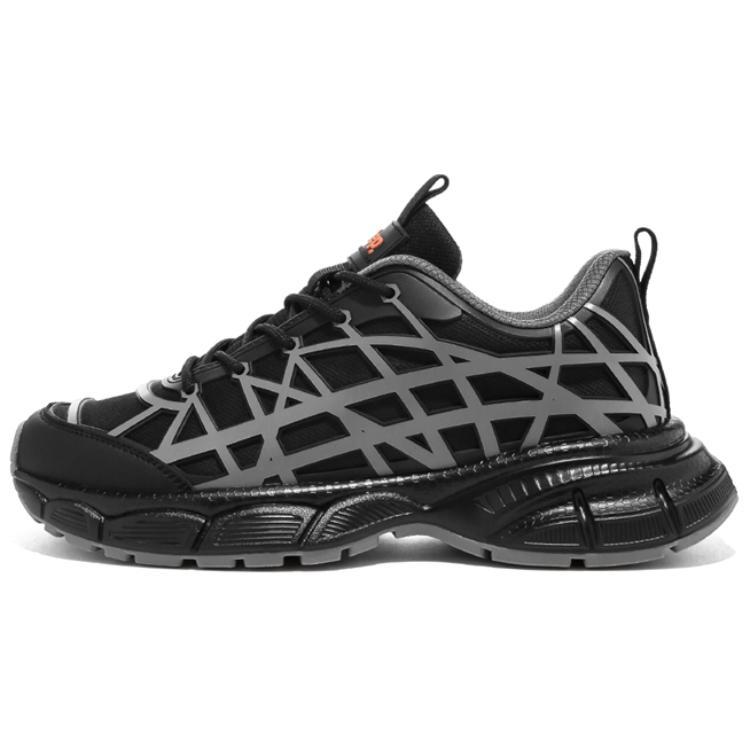 Jeep Lightweight Low-Top Chunky Sneakers Men's Black