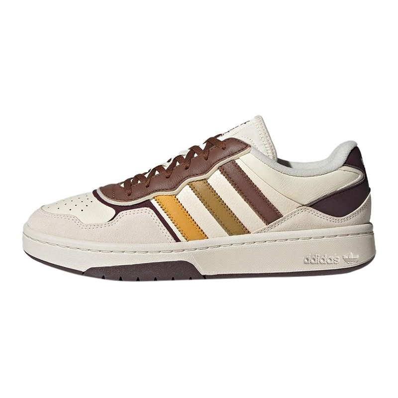 Adidas Originals Courtic Anti Slip Wear Resistant Low Top Skateboard Shoes Unisex White