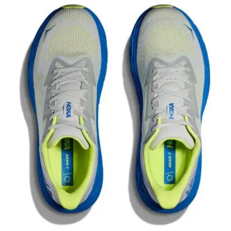 HOKA ONE ONE Arahi 7 Anti Slip Wear Resistant Low Top Running Shoes Men's Gray Blue Green купить в интернет-магазине Yoocart с быстрой доставкой по России.