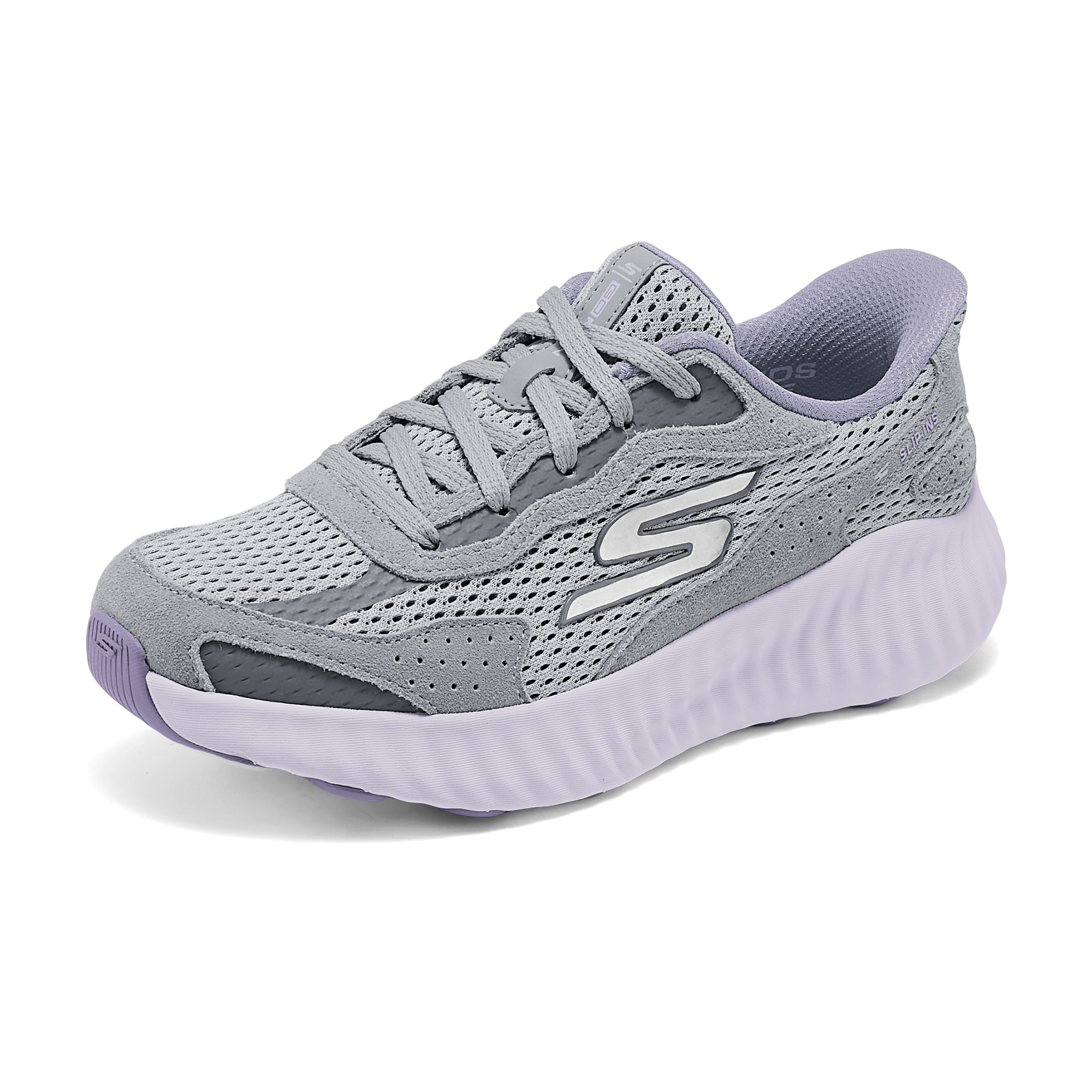 Skechers Women's GO Series Abrasion Resistant Low Top Running Shoes Women's Purple Gray купить в интернет-магазине Yoocart с быстрой доставкой по России.