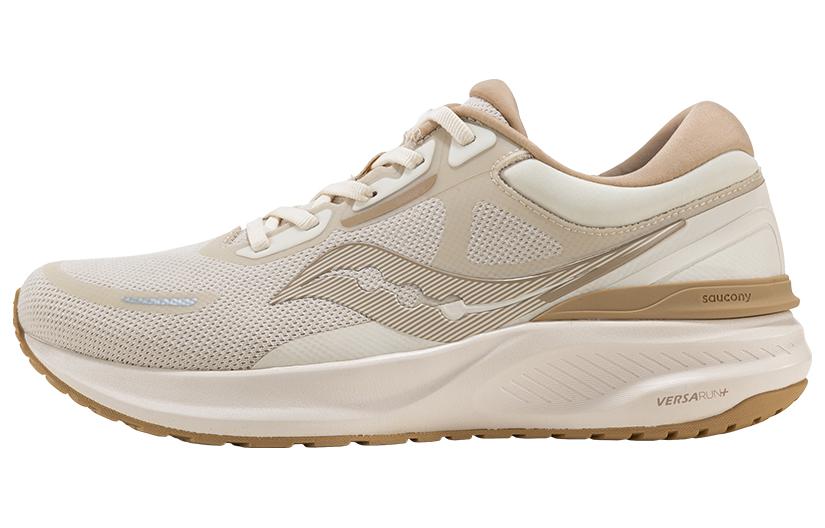 Saucony Cushioned Anti-Slip And Wear-Resistant Lightweight Low-Top Training Running Shoes Unisex Brown White