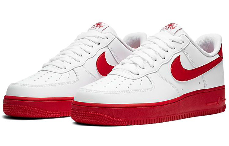 Nike Air Force 1 Low White Red Midsole