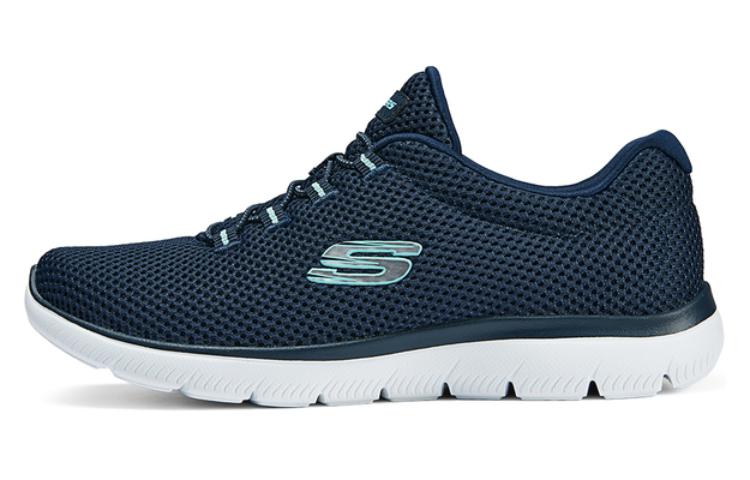 Skechers Cushioning Anti-Slip And Wear-Resistant Low-Top Running Shoes Women's Blue
