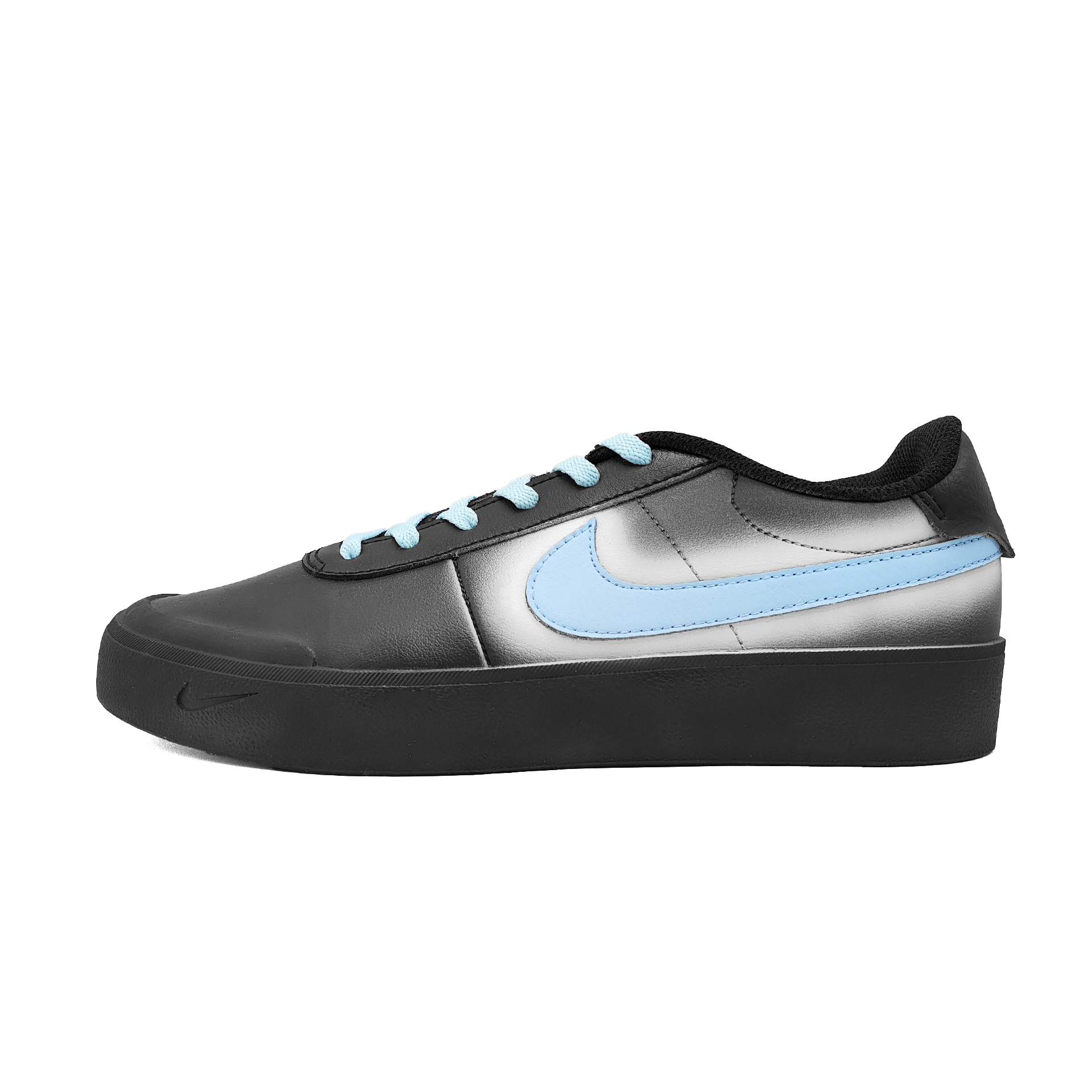 Nike Court Shot Abrasion Resistant Low top Skateboard Shoes Unisex Blue White