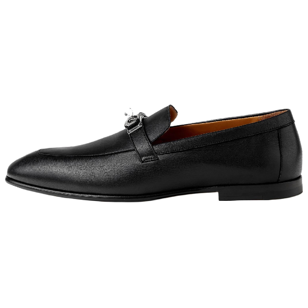 HERMES Karl Loafers Men's Black