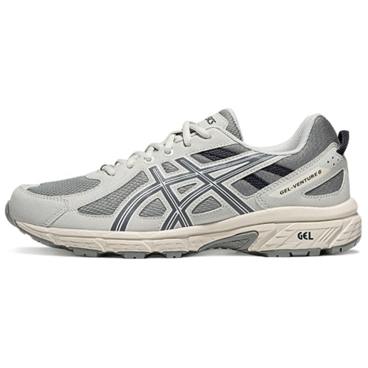 Asics Gel-Venture 6 Cushioning Anti-Slip And Wear-Resistant Low-Top Trail Running Running Shoes Men's Gray