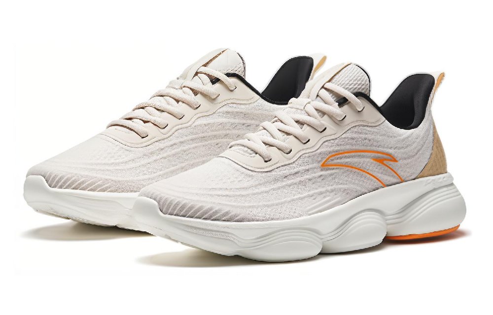 Anta Urban Running Durable Breathable Low-Top Running Shoes Men's Muddy Sandy Gray