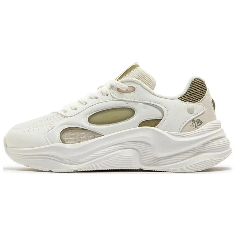 361° Anti Slip Wear Resistant Low Top Casual Shoes Women's White Green