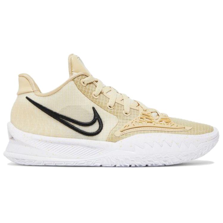 Nike Kyrie Low 4 Abrasion Resistant Low top Basketball Shoes Men's Yellow White