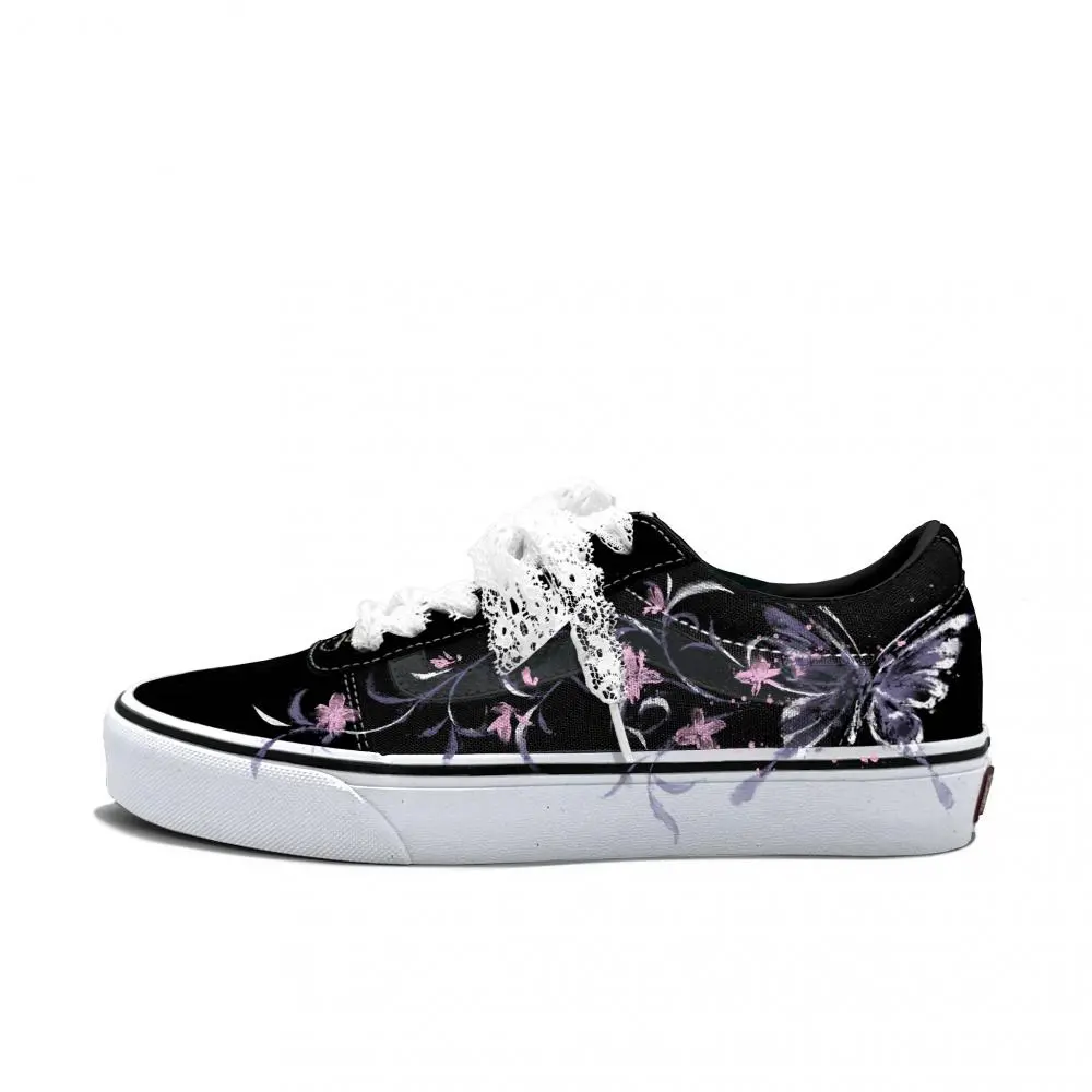 Vans Ward Abrasion Resistant Low Top Skateboard Shoes Men's Purple Blue