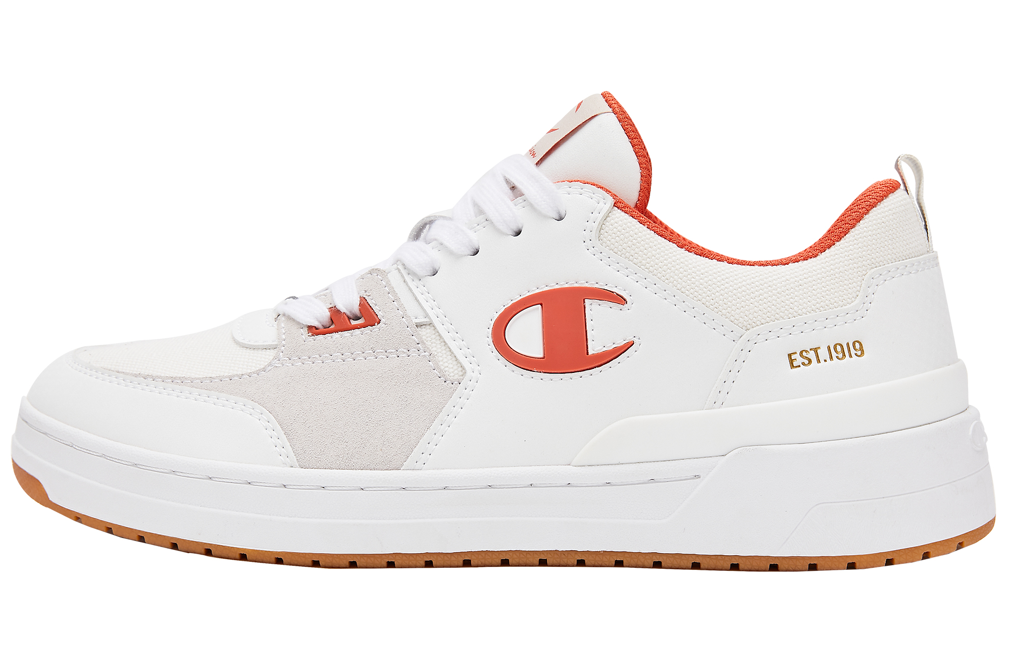Champion Essentials Collection Dado Trainer Low Top Skateboard Shoes Women's White Red