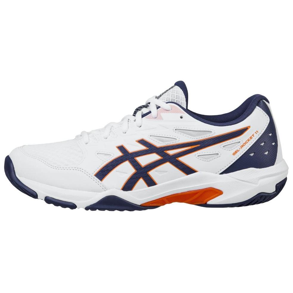 Asics Gel Rocket 11 Anti Slip Wear Resistant Low Top Training Shoes Men's White 2E Width