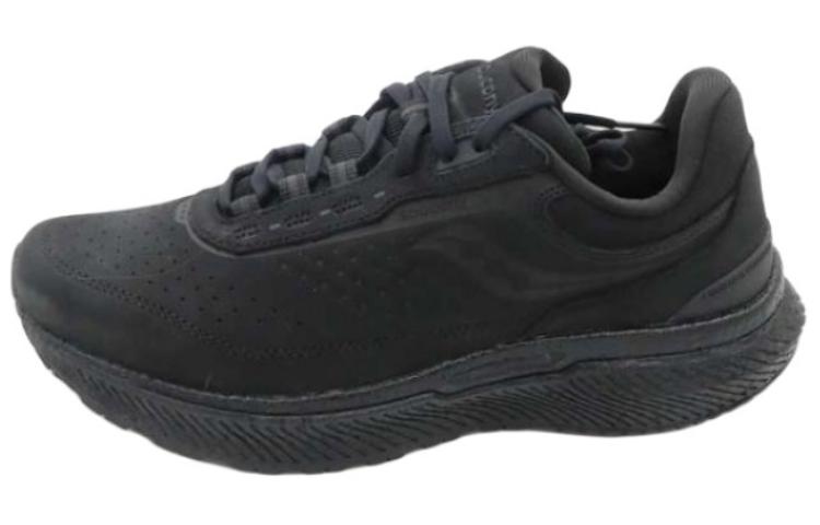 Saucony Triumph 21 Shock Absorbers Slip Resistant Low Top Casual Running Shoes Unisex Black