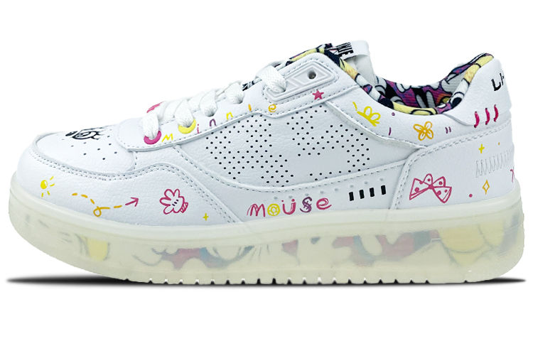 LINING Skateboard Shoes Women's Low-Top White/Red