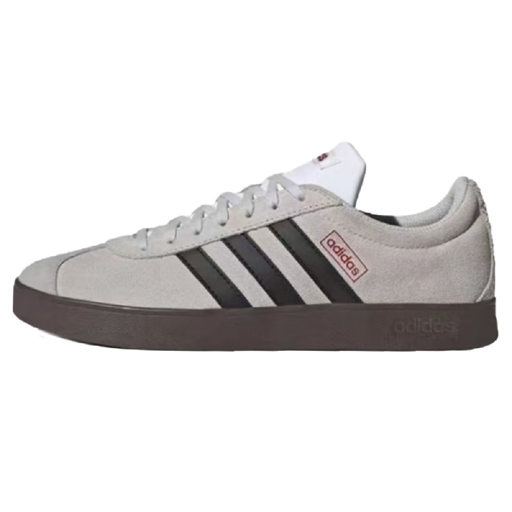 Adidas Neo VL Court Lifestyle Slip Resistant Cushioning Abrasion Resistant Low Top Skateboard Shoes Unisex Black Silver