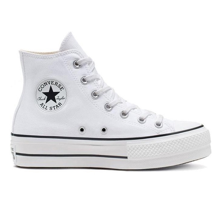 Converse Chuck Taylor All Star Non-slip Lightweight High-Top Canvas Shoes Women's White