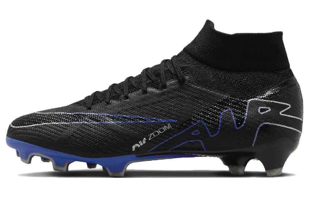 NIKE Mercurial Superfly 9 Футбольные бутсы MID Top Черные Унисекс