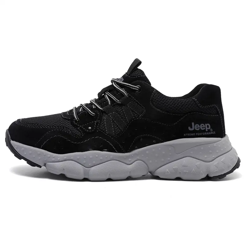 Jeep Low Top Hiking Shoes Men's Black
