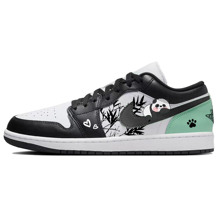 JORDAN Air JORDAN 1 Vintage Basketball Shoes Men Low Top Green/White