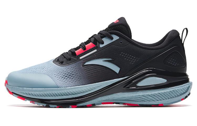 Anta Royal Road Anti-Slip Wear-Resistant Low-Top Running Shoes Men's Black Blue