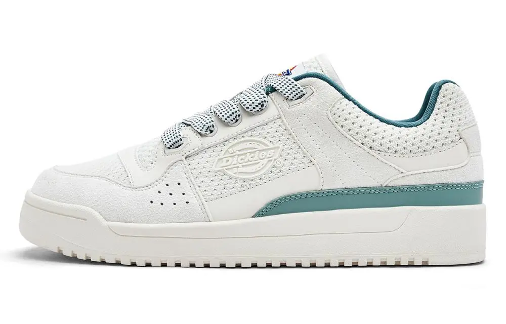 Dickies Low Top Skateboard Shoes Men's White Lake Blue