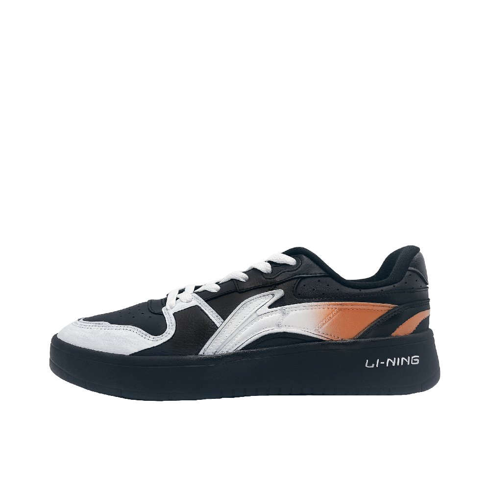 LiNing Acer Truncatum Non slip Lightweight Low Top Skateboard Shoes Men's Black White Brown