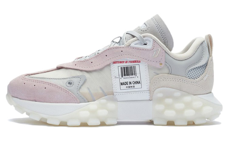 LiNing OVERLOAD Casual Shoes Women's Low-Top Swan White/Primrose Pink