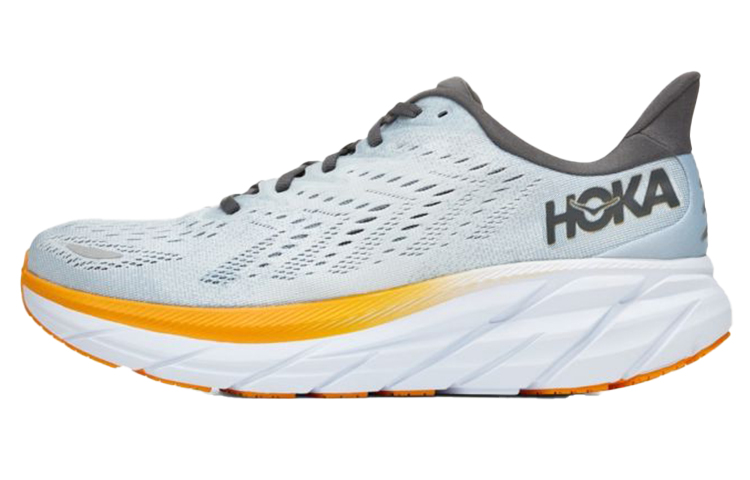 HOKA ONE ONE Clifton 8 Blue Fog Orange