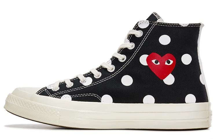 Converse Chuck Taylor All Star 70 Hi Comme Des Garcons Play Polka Dot Black