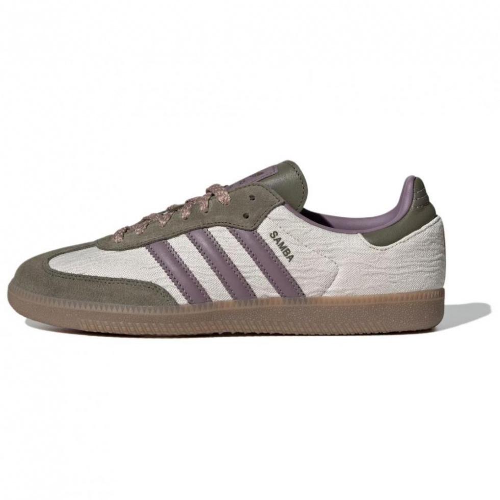 Adidas Originals SAMBA OG Low Top Skateboard Shoes Unisex Brown Purple Green