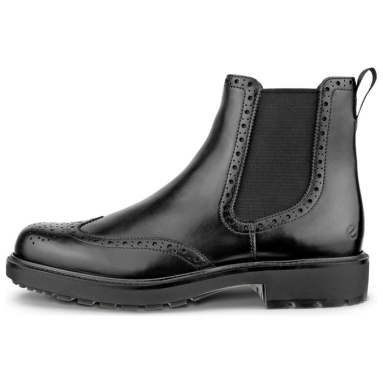 Ecco Short Chelsea Boots Men's Black