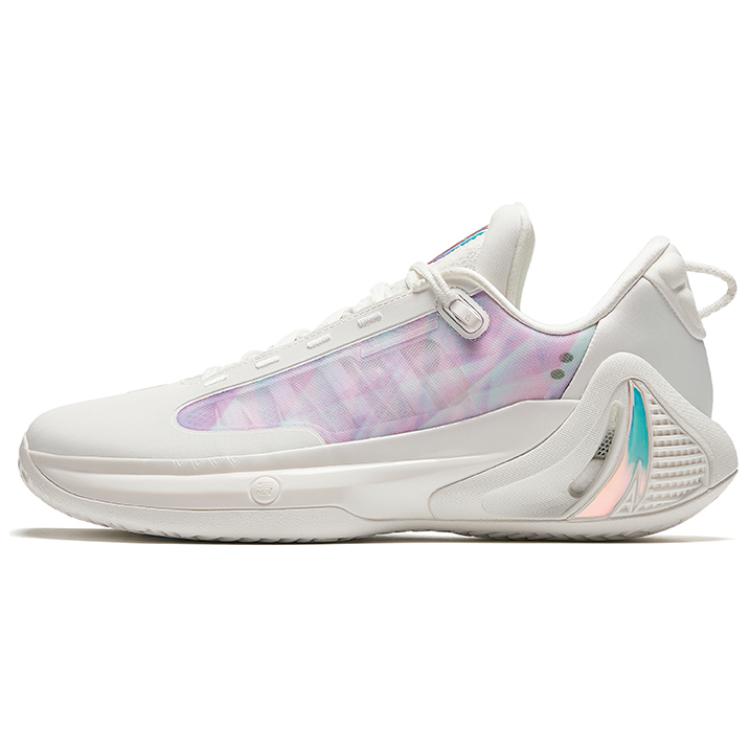 Anta GH4 Leaving White Space Cushioning Abrasion Resistant Breathable Low Top Basketball Shoes Men's Diamond White
