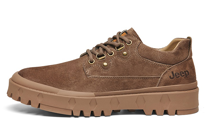 Jeep Work Boots Unisex Low Top Brown