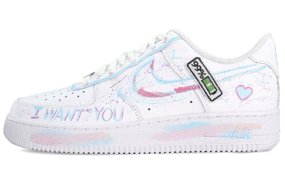 Nike Air Force 1 Slip Resistant, Abrasion Resistant, Lightweight, Breathable Low Top Skateboard Shoes Men's White