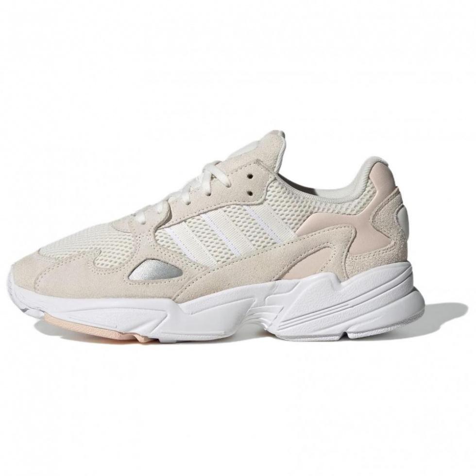 Adidas Originals Falcon Anti-Slip Wear-Resistant Low-Top Chunky Sneakers Women's Beige