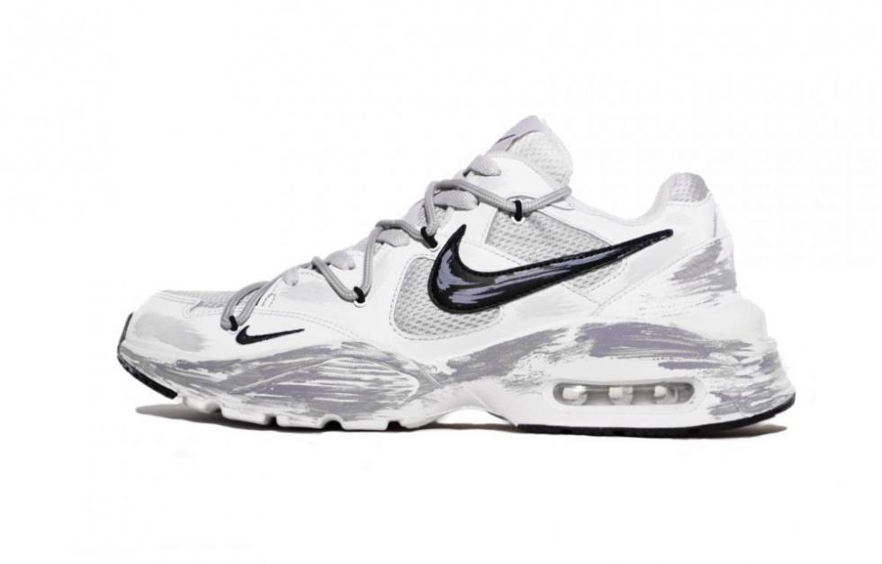 Nike Air Max Fusion Anti-Slip Wear-Resistant Breathable Supportive Lightweight Low-Top Casual Shoes Men's Concrete Gray