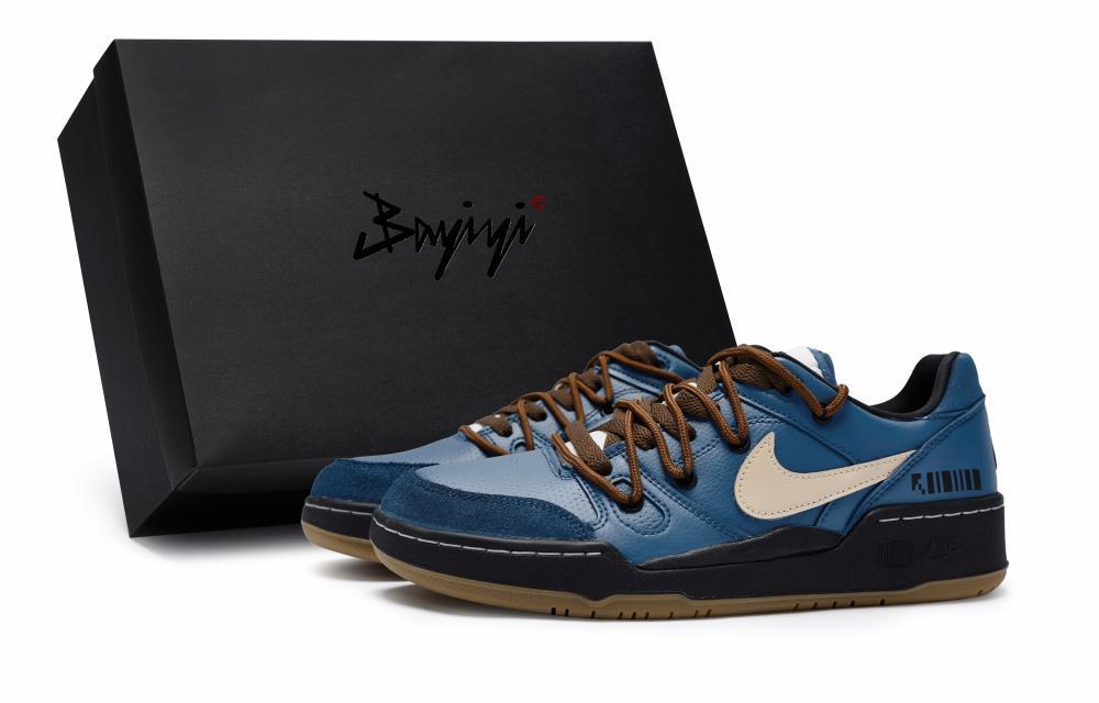 Nike Full Force Skateboard Shoes Men Low-Top Blue/Black