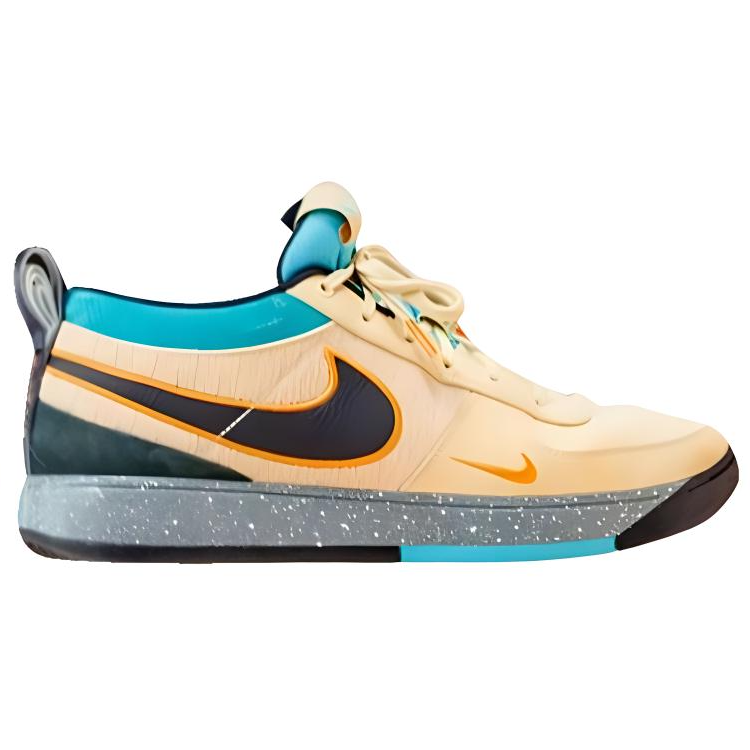 Nike Book 1 Mowabb PE Cushioning, Slip Resistant, And Abrasion Resistant Low Top Basketball Shoes Men's Yellow Blue