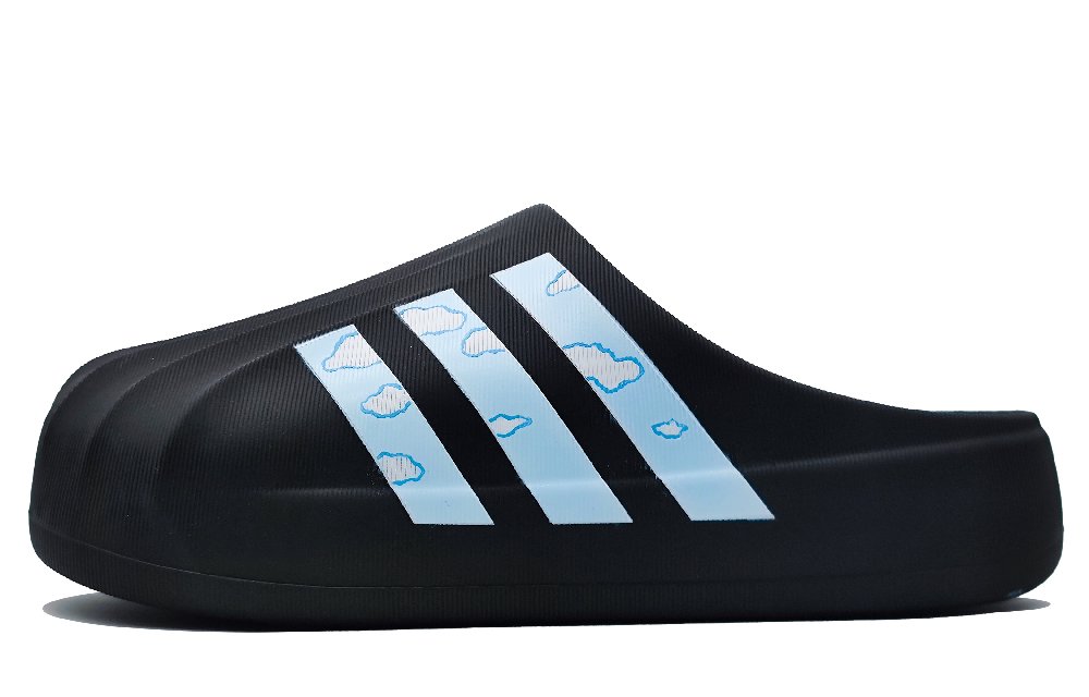Adidas Originals AdiFOM Superstar EVA Graffiti Abrasion-Resistant Wrap-toe Slippers Unisex Blue