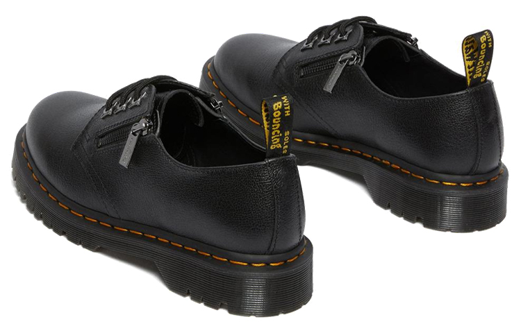Dr.Martens 1461 Zip Tumbled Casual Single Shoes Women's Black