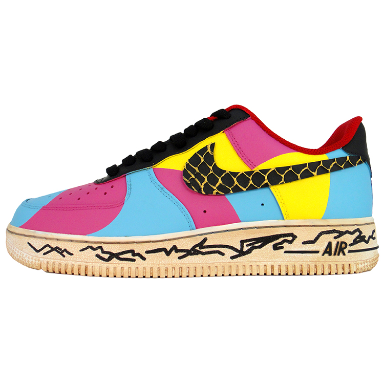 Nike Air Force 1 God Beast Carnival Abrasion Resistant Low Top Skateboard Shoes Unisex Red Yellow Blue купить в интернет-магазине Yoocart с быстрой доставкой по России.