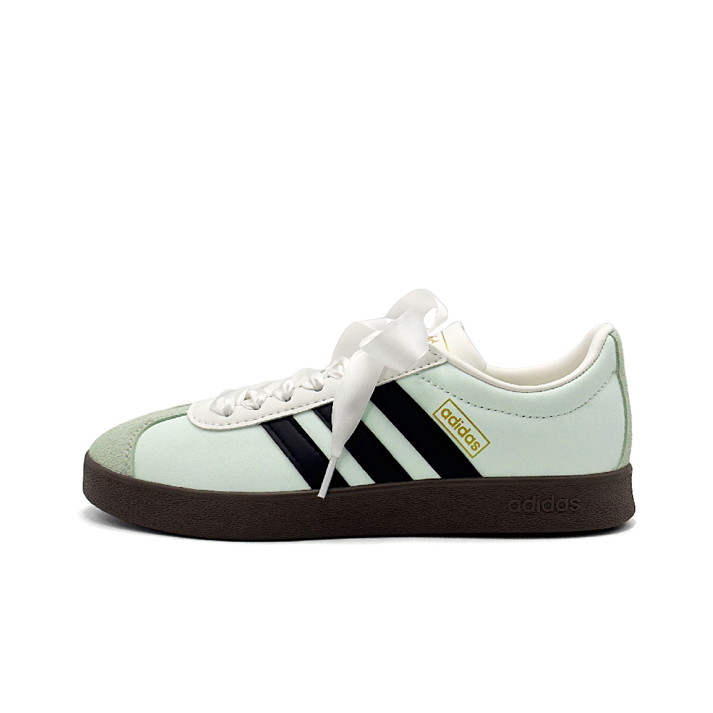 Adidas VL COURT 2.0 Classic Mint Mambo Abrasion Resistant Low Top Skateboard Shoes Unisex Black Green
