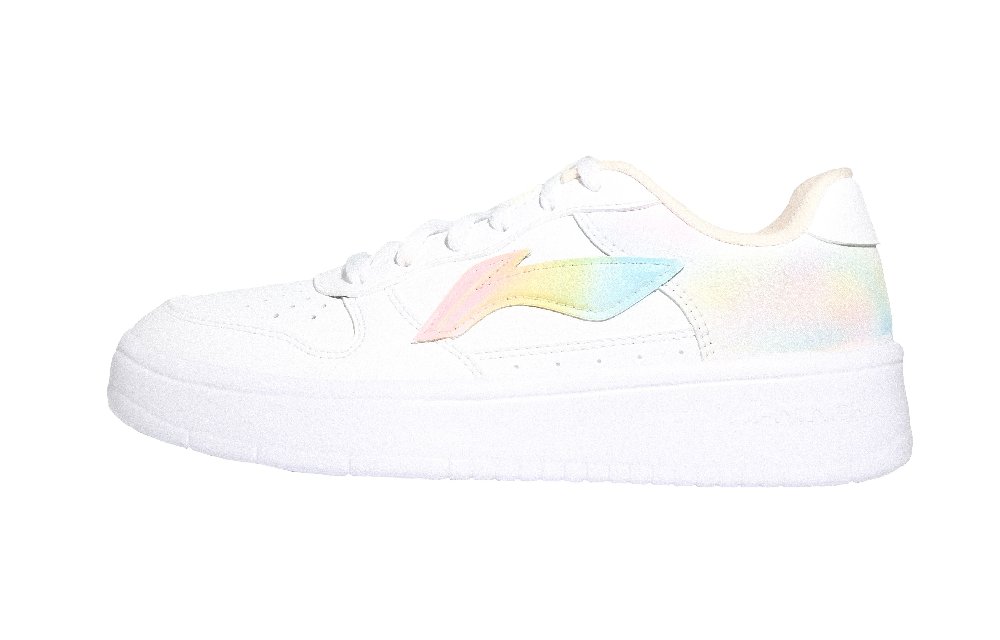 LiNing Pontoon Boats Anti Slip Wear Resistant Low Top Skateboard Shoes Women's White