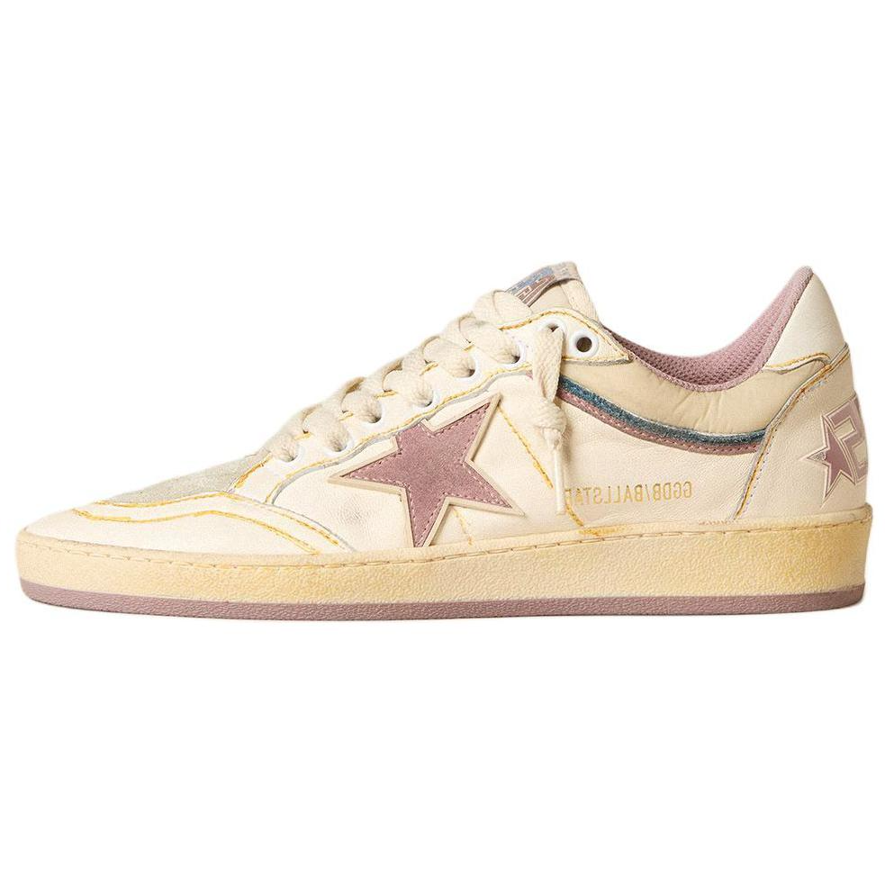 Golden Goose Ball Star Low Top Skateboard Shoes Women's White Pink