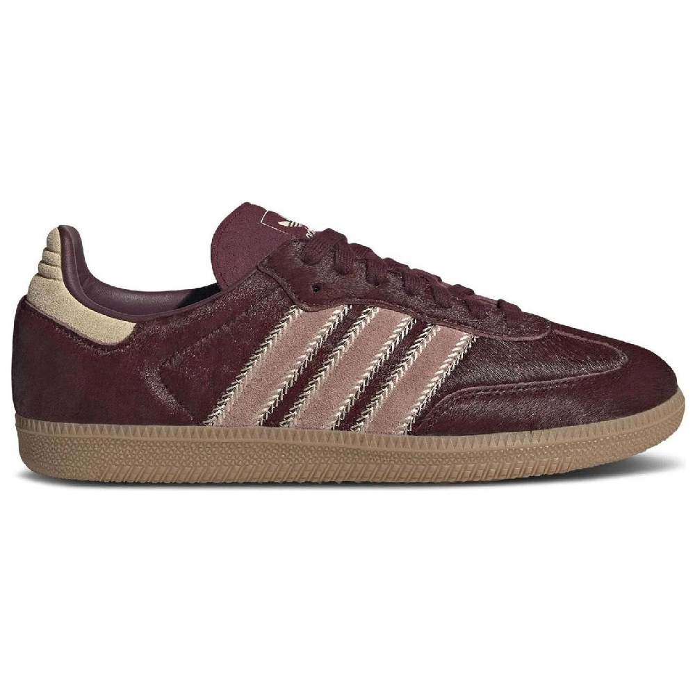 Adidas Samba Og Maroon Sand Strata Pony Women's