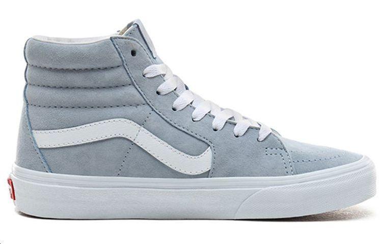 Vans Pig Suede SK8 HI Skate High Sneakers Shoes Light Blue