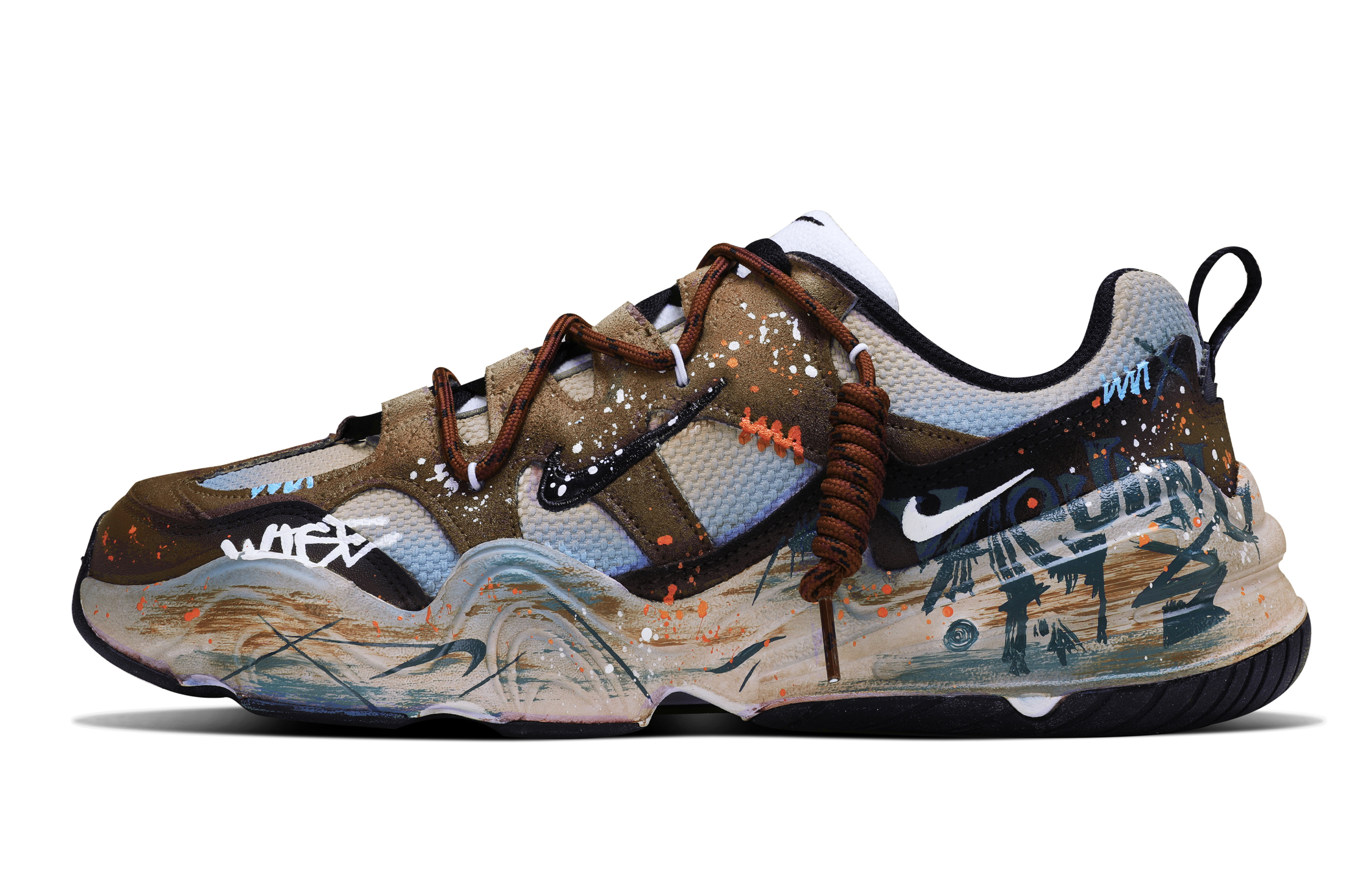 Nike Tech Hera Abrasion Resistant Slip Resistant Low top Casual Shoes Unisex