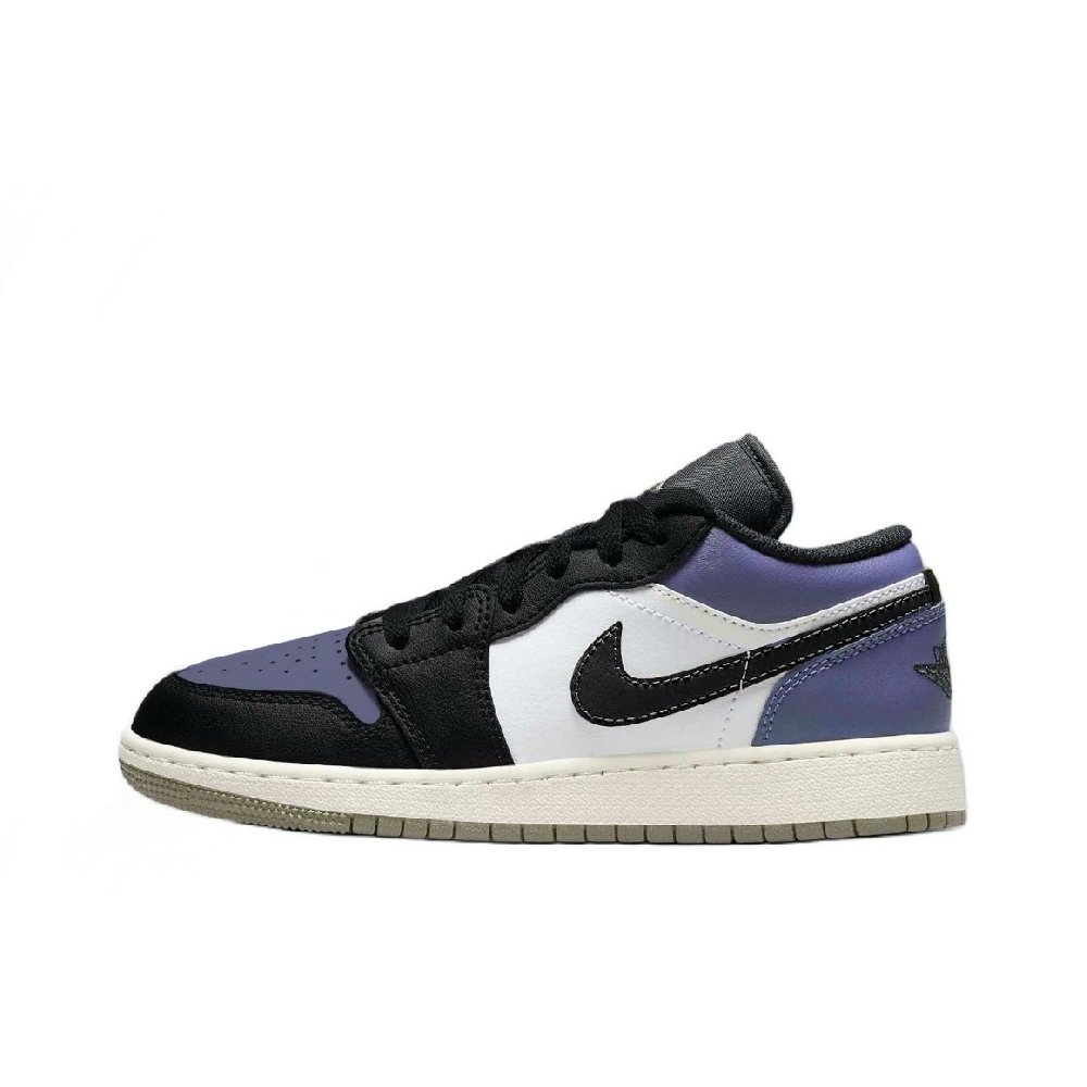 Jordan Air Jordan 1 Mini Barb 5 Abrasion Resistant Low Top Vintage Basketball Shoes Unisex Purple